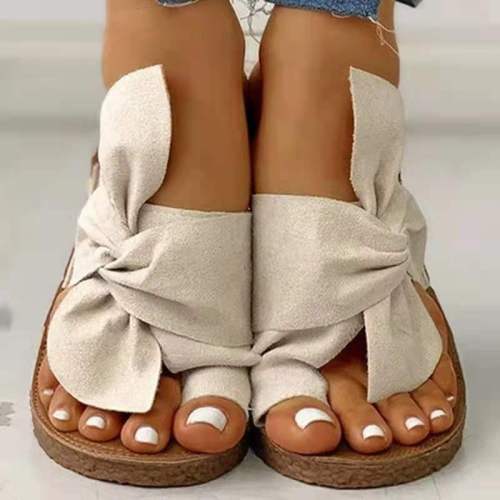 New Women's Fashion Bow Slippers
