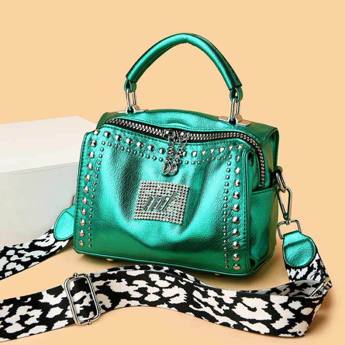 Women's Luxury Diamond-set Stylish Leather Bag