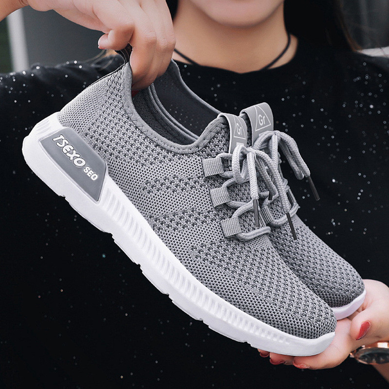 New Breathable Fashion Women's Running Shoes Mesh Sneakers