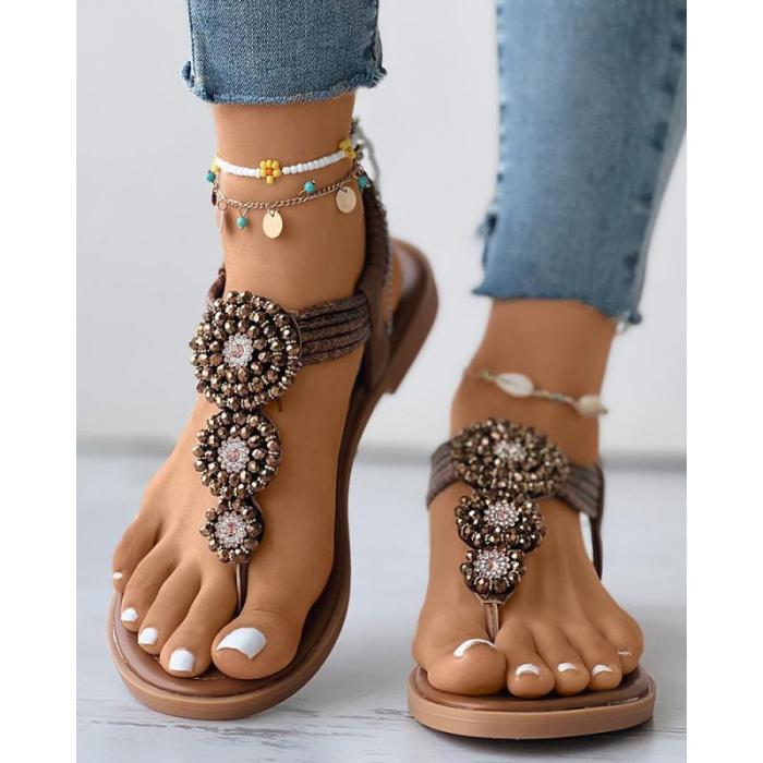 New Women Bohemian Fashion Casual Comfortbale Flats Beach Sandals