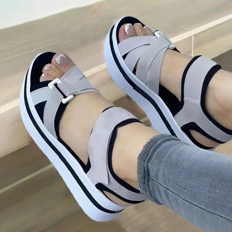 Women's Open Toe Fashion New Soft Elegant Wedge Footwear Female Sandals