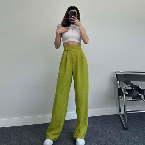 Women's New High-waisted Loose Casual Wide-leg Pants