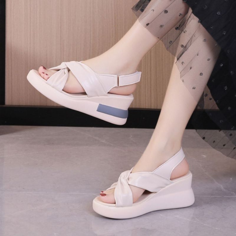 Women's New Crossover Strap Casual Fashion Simple Sandals