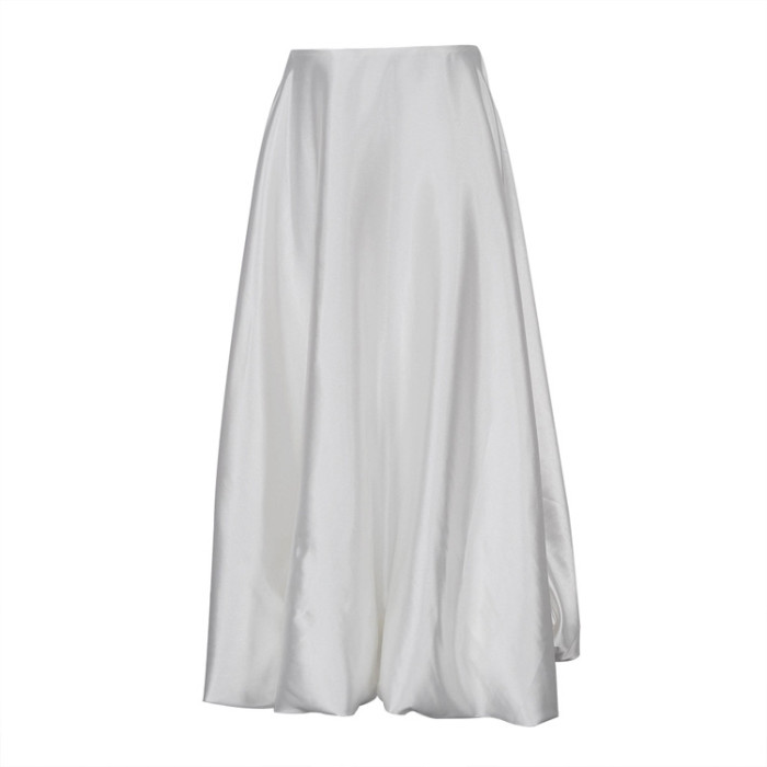 New Fashion Casual Simple Solid Color Versatile High-waisted Skirt