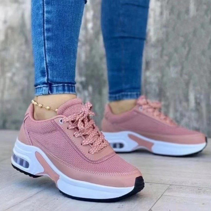 Women's New Platform Casual Mesh Breathable Lace-up Sneakers