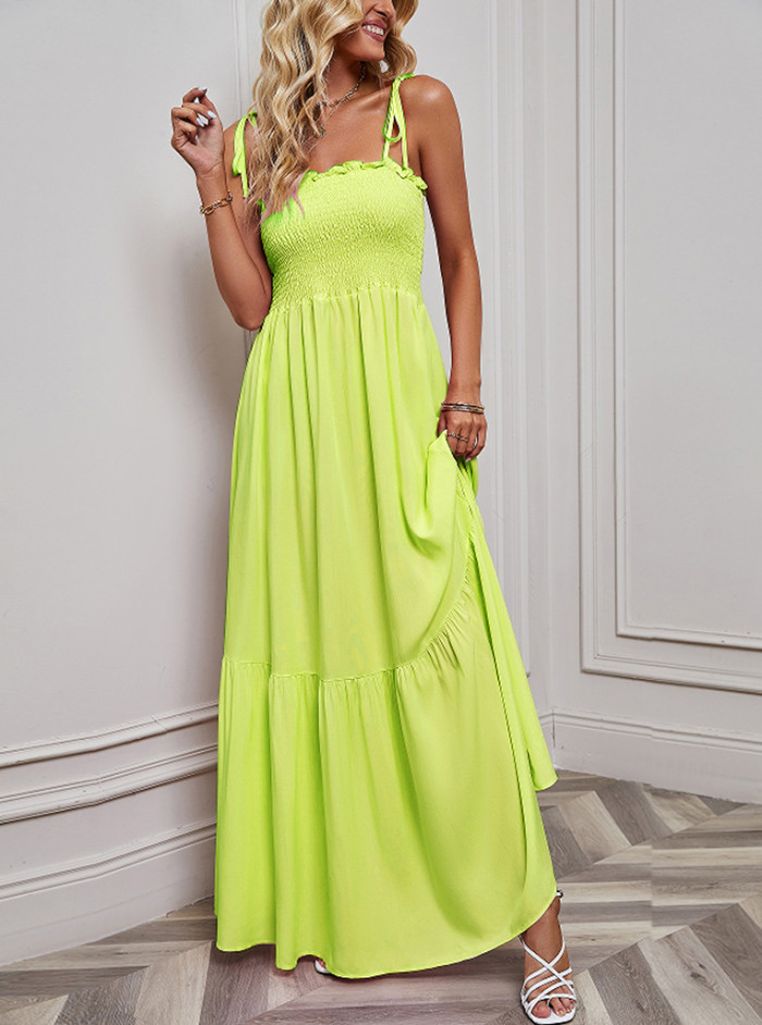 New Sexy Fashion Solid Color Maxi Dress