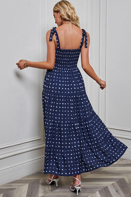 Women's Sexy Print Backless Resort-inspired Slip Maxi Dress