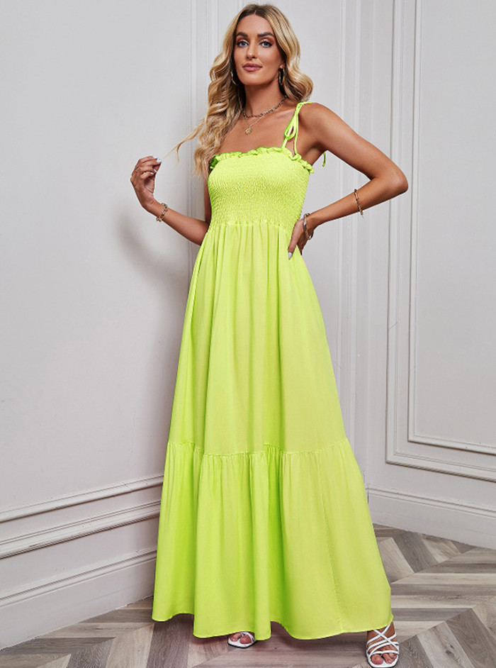 New Sexy Fashion Solid Color Maxi Dress