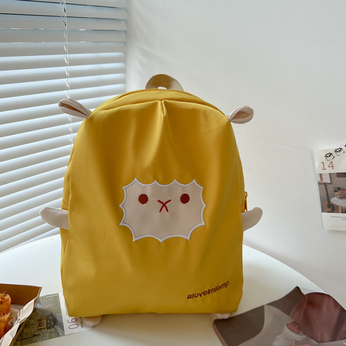 Boys And Girls Cute Baby Lamb Large Capacity Canvas Fashion Backpack
