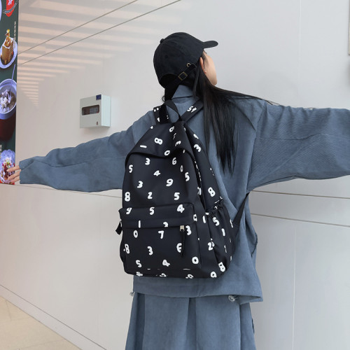 New Stylish Digital Print Casual Campus Lightweight Schoolbag Backpack