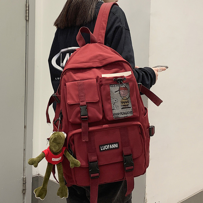 Nylon Backpack Travel Mesh Student College School Bag Fashion Backpack