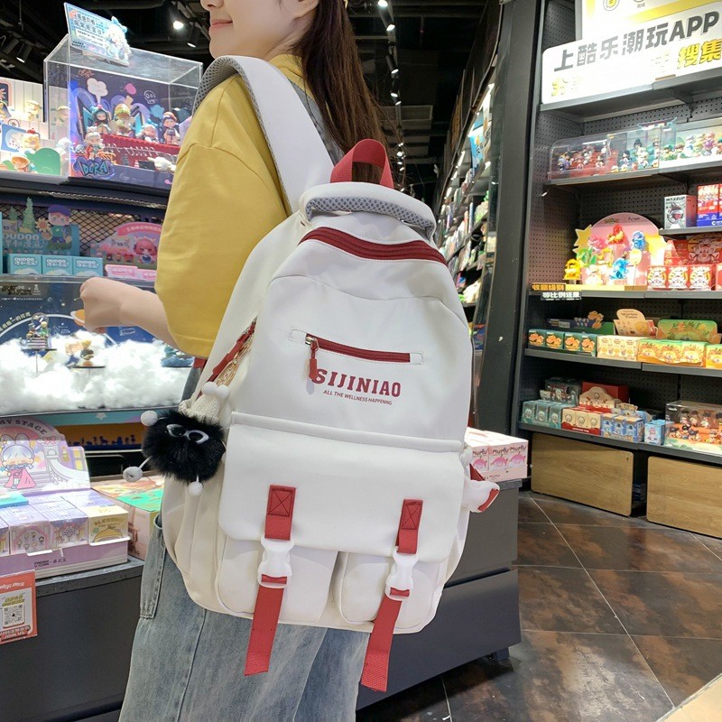 New Trendy Simple Casual School Bag Large Capacity Travel Backpack