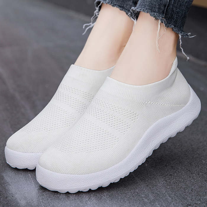 Women Breathable Casual Lightweight Flat Casual Sneakers