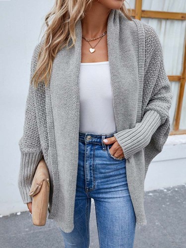 2023 Autumn Winter Long Knitted Cardigan Ladies Knit Loose Warm Cardigan For Women