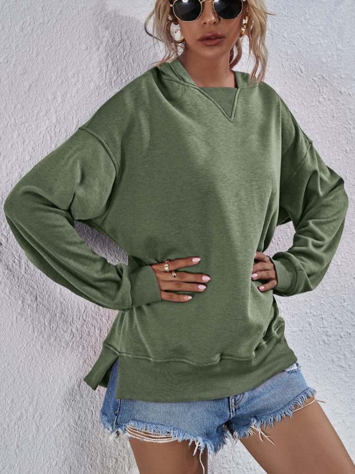 2023 Autumn Hoodie Sweatshirt Women Long Sleeve Winter Loose Hooded Sweatshirt