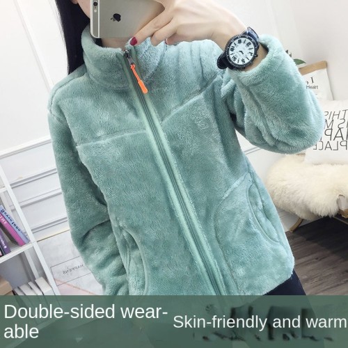 Fleece Jacket Women Men Thickened Double-sided Fleece Polar Fleece Jacket