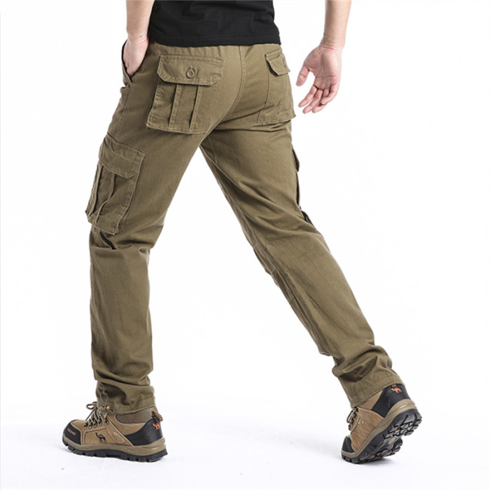 Large Pocket Loose Overalls Men's Outdoor Sports Jogging Military Tactical Pants