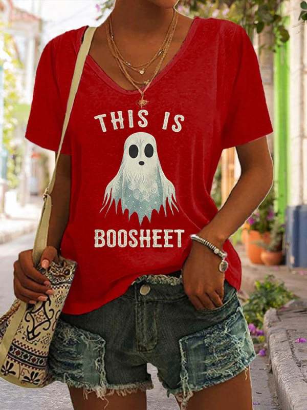 Women's Casual Printed Short Sleeve T-Shirt