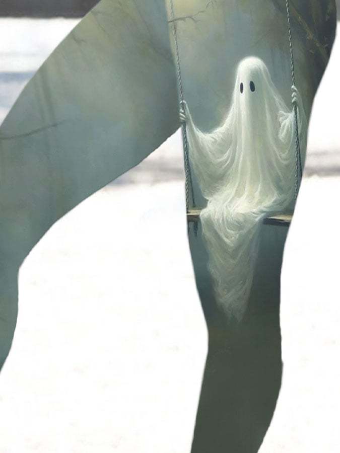 Ghost Ladies Print Leggings
