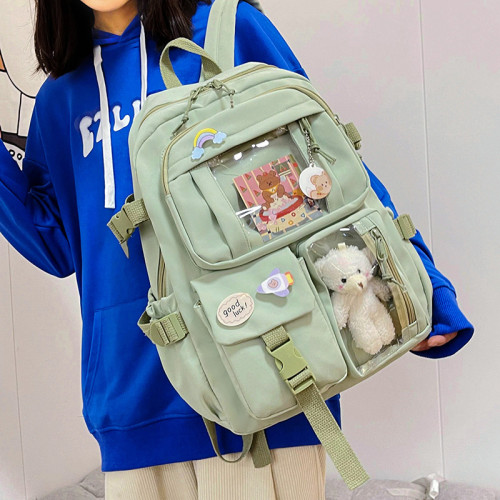 Women Backpacks Waterproof Multi-Pocket Nylon School Backpack for Student