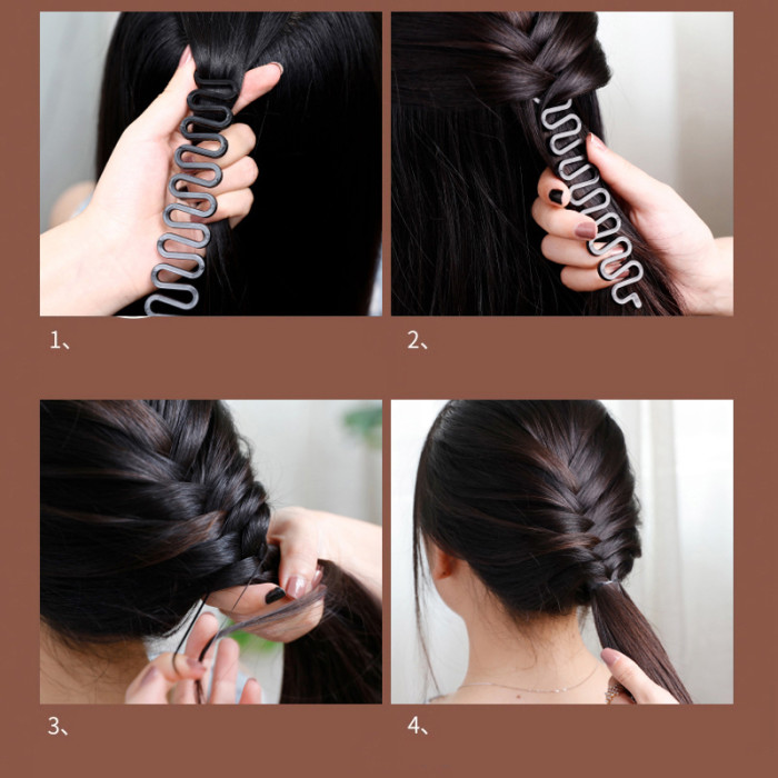 Women's Hair Braid Holder & Wave Hair Braider Clips
