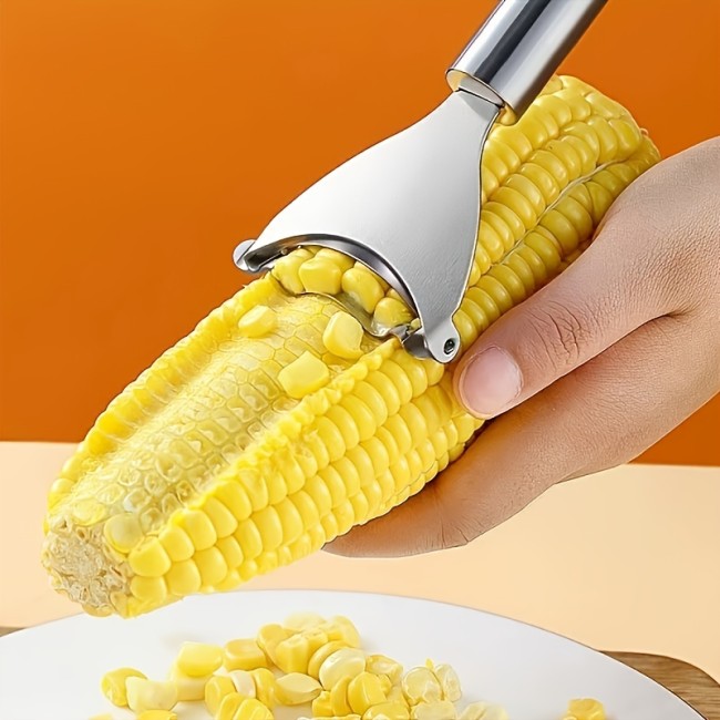 Stainless Steel Corn Planer Ergonomic Handle Corn Peeler Peel