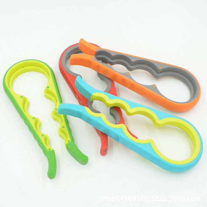 4 In 1size Bottle Opener Non-slip Quick Can Opener Screw Cap Jar Openers Household Kitchen Gadgets