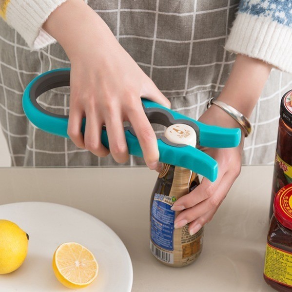 4 In 1size Bottle Opener Non-slip Quick Can Opener Screw Cap Jar Openers Household Kitchen Gadgets