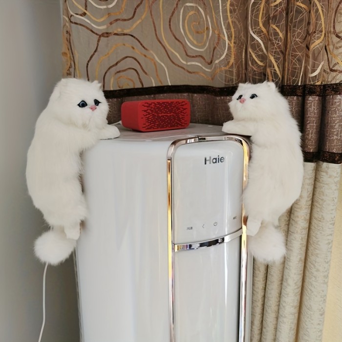 1Pc Cute Simulation Cat Multi-color Optional Fine TV Hanging Cat Home Accessories Birthday Gift Crafts Gift Pet Toys Photography Props