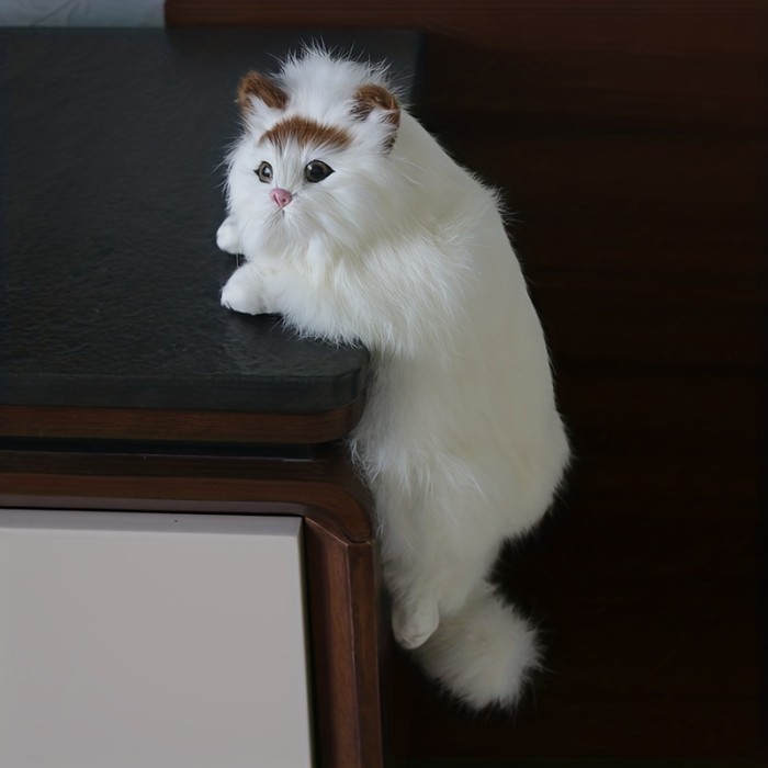 1Pc Cute Simulation Cat Multi-color Optional Fine TV Hanging Cat Home Accessories Birthday Gift Crafts Gift Pet Toys Photography Props