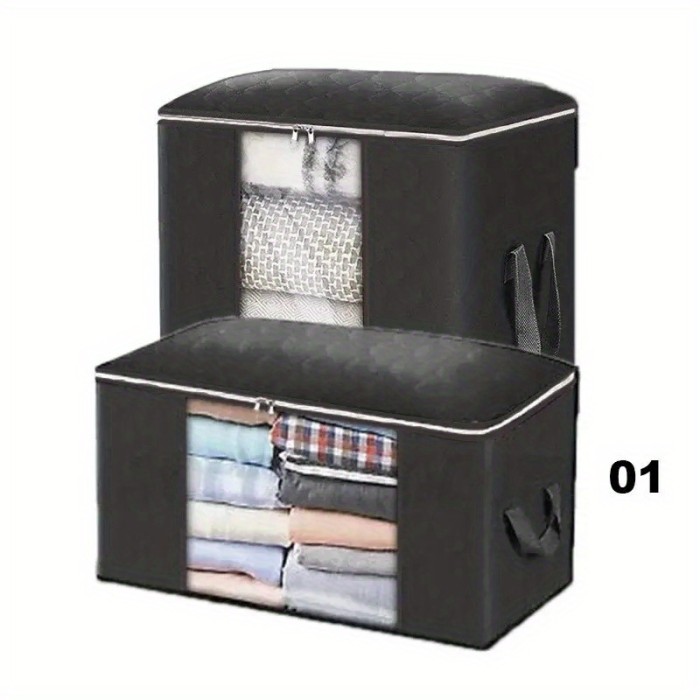 Large Capacity Clothes Storage Bag: Spacious and Durable Organizer for Winter Clothes and Blankets