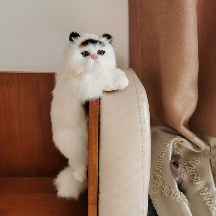 1Pc Cute Simulation Cat Multi-color Optional Fine TV Hanging Cat Home Accessories Birthday Gift Crafts Gift Pet Toys Photography Props
