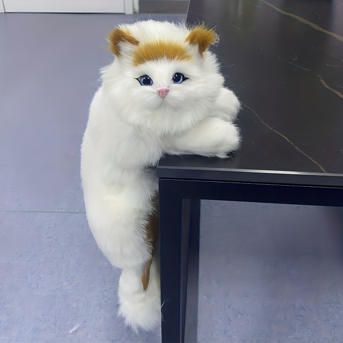 1Pc Cute Simulation Cat Multi-color Optional Fine TV Hanging Cat Home Accessories Birthday Gift Crafts Gift Pet Toys Photography Props