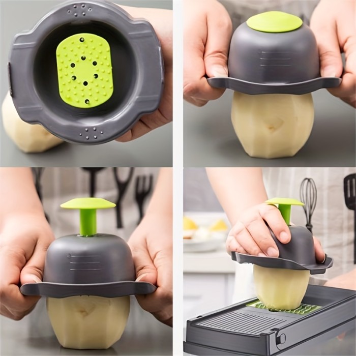 12\u002F16pcs\u002FSet, Vegetable Chopper, Multifunctional Fruit Slicer, Handle Food Grater, Vegetable Slicer, Cutter With Container, Onion Mincer Chopper With Multiple Interchangeable Blades, Household Potato Shredder, Kitchen Stuff, Kitchen Gadgets