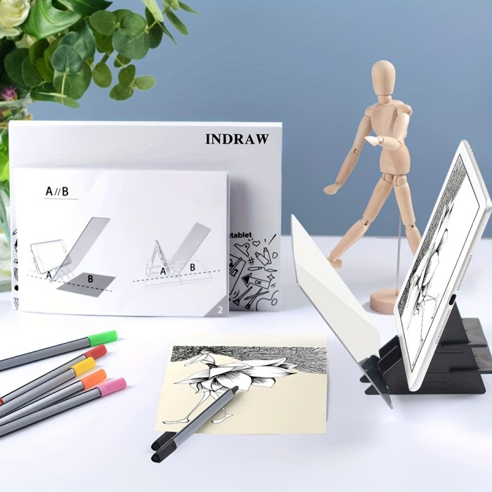Optical Drawing Board: Portable Sketching Tool for Kids, Beginners & Artists - Create Stunning Artwork Instantly!