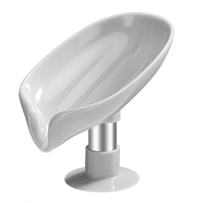 1\u002F2pcs Leaf Shape Soap Box Drain Soap Holder Bathroom Accessories Suction Cup Soap Dish Tray Soap Dish For Bathroom Soap Container
