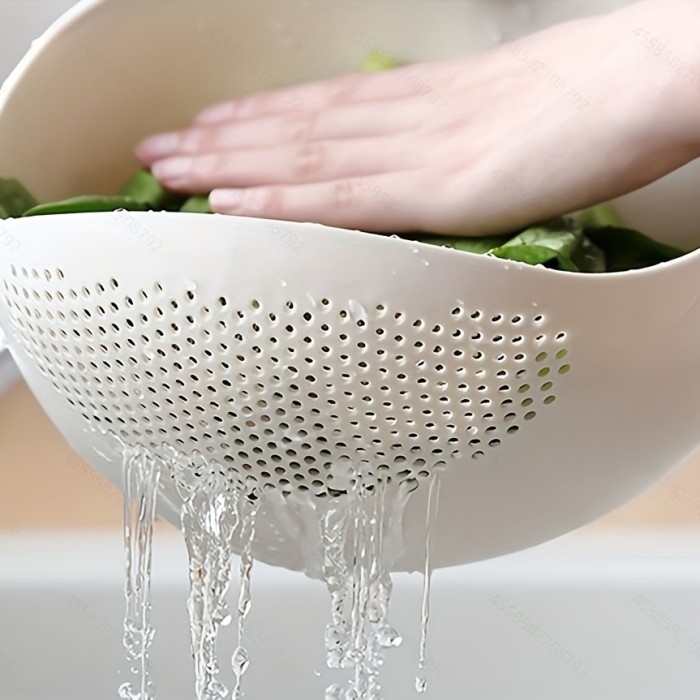 1pc, Rice Washing Drain Basket, Rice Washing Filter Basket, Creative Rice Washing Sieve
