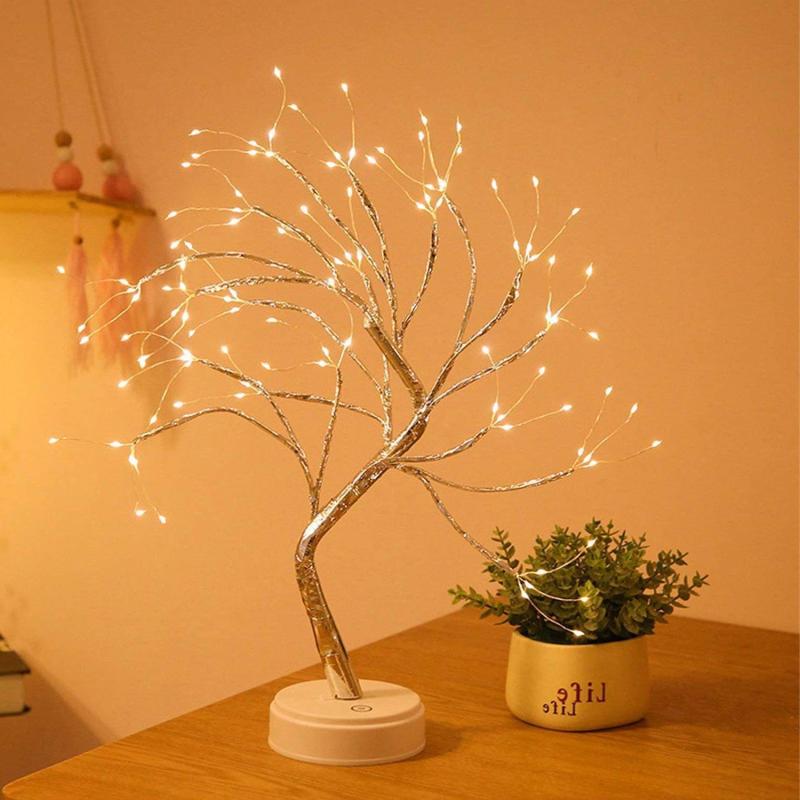 1pc Tabletop Bonsai Tree, Light Decorative With 108 LED USB Or AA Battery Operated DIY Artificial Tree Lamp For Bedroom Home Party And Outdoor, Christmas & Halloween Decorations