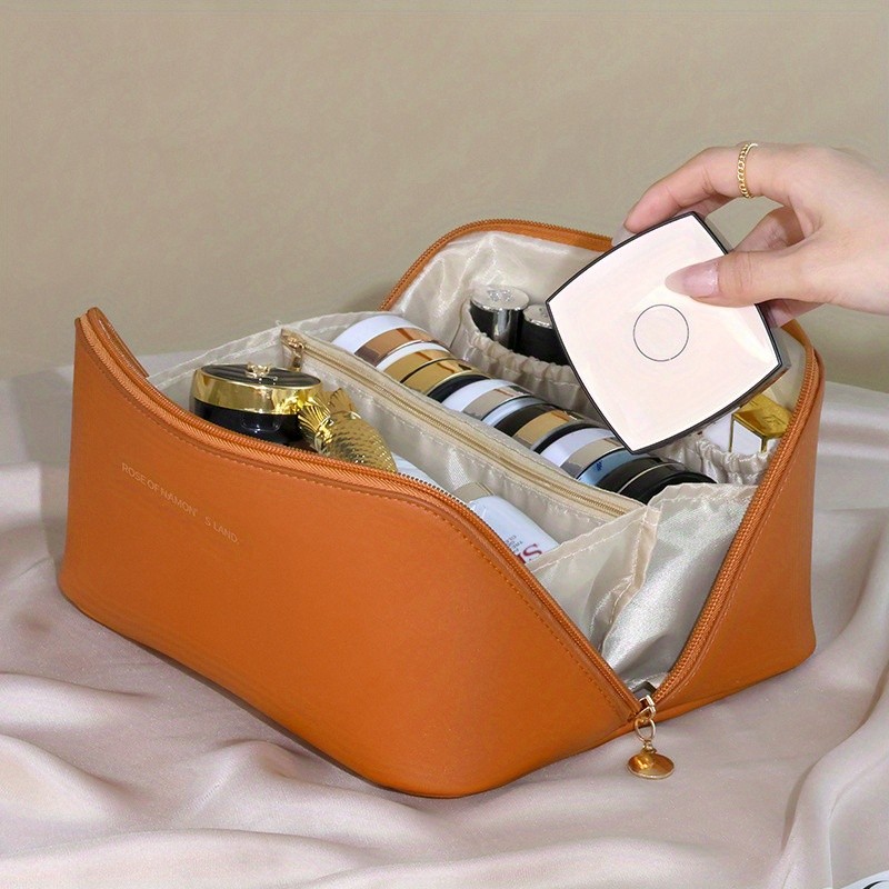 Minimalist Makeup Zipper Pouch, Lightweight Storage Bag, Travel Toiletry Wash Bag