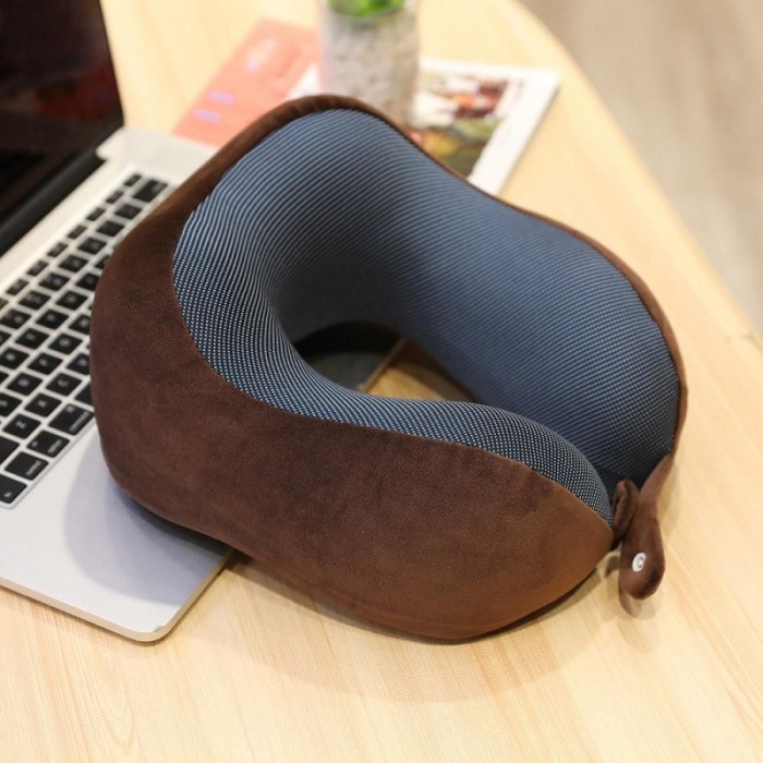 U-Shaped Memory Foam Neck Protection Pillow - Disassembles & Washes Easily for Travel & Aircraft Use