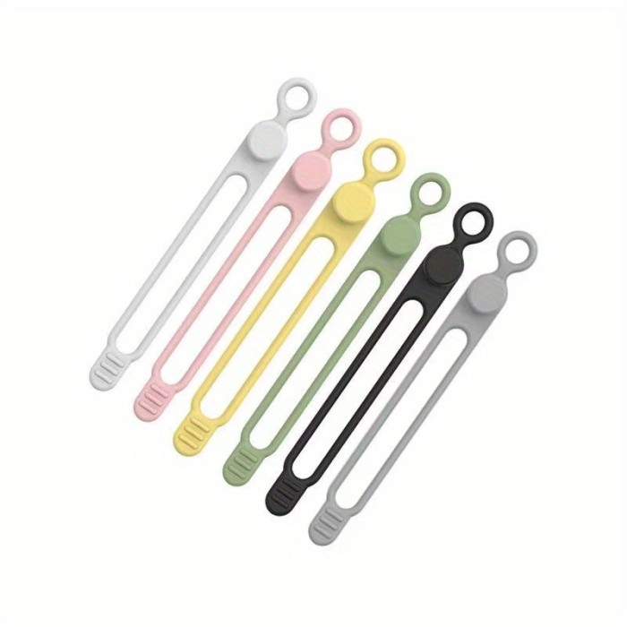 Silicone Cable Ties,Silicone Cable Straps,Reusable Cable Organizer,Cable Straps,Cord Ties,Travel Cord Organizer ,Wire Organizer,Wire Ties, Cable Cord Management,Charger Organizer ,Multipurpose Elastic Cord Organizer For Earphone, Phone Charger, Mouse, Audio, USB Cable .Computer, Reusable Bundling And Fastening Cable Cords Wires(Multi -colored)