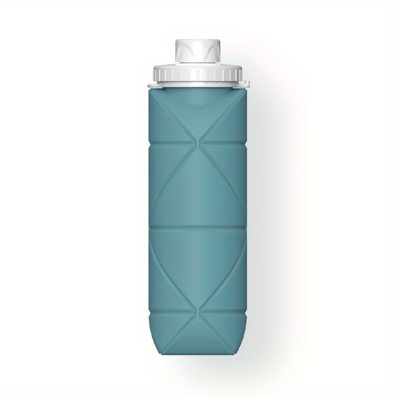 20oz Silicone Foldable Travel Water Bottles Leakproof Valve Reusable, Environmentally Friendly Carton Packaging