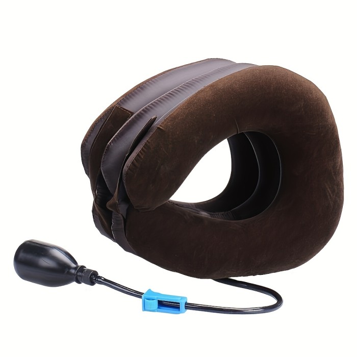 1pc Neck Stretcher Traction Device Inflatable Massage Pillow Travel Neck Pillow Neck Relaxation Pillow