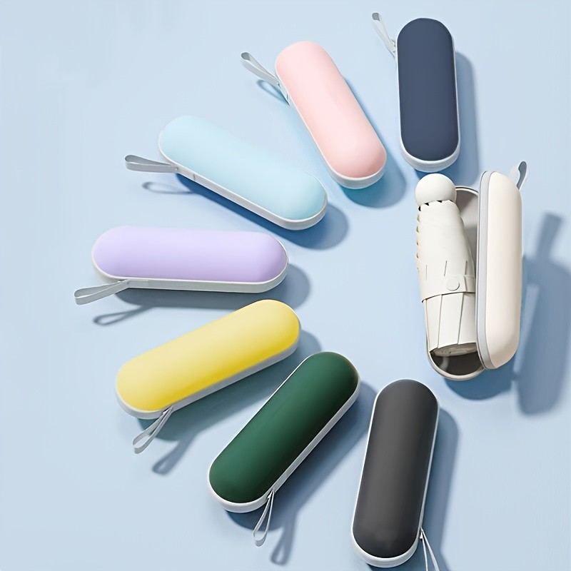 Travel Umbrella Compact Lightweight Portable Automatic Strong Waterproof Folding Umbrellas With 6 Rib Reinforced Auto Open Close UV Protection