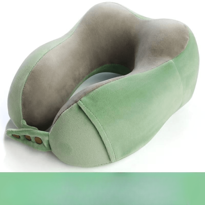 U-Shaped Memory Foam Neck Protection Pillow - Disassembles & Washes Easily for Travel & Aircraft Use