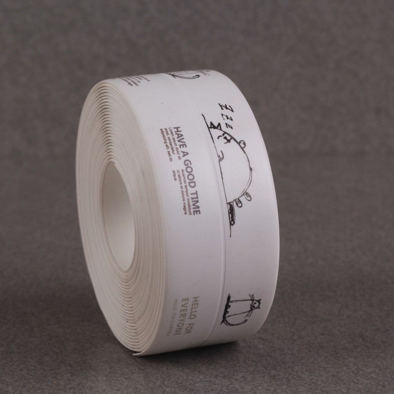 1pc Bath & Toilet Caulk Tape Sealant Strip, Self Adhesive Tub And Wall Sealing Tape Caulk Sealer