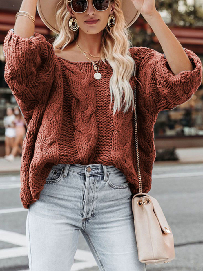 Women Oversize Effortlessly Stylish Knitted Sweater