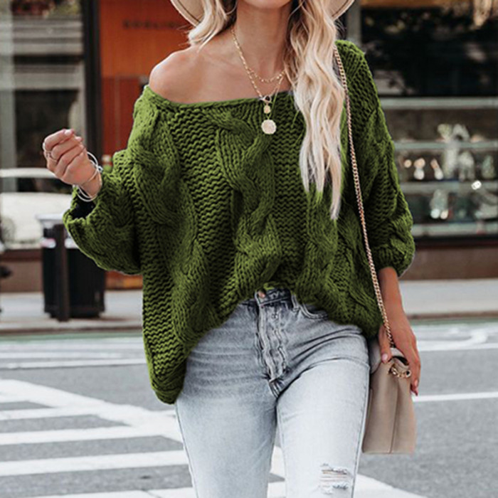 Women Oversize Effortlessly Stylish Knitted Sweater
