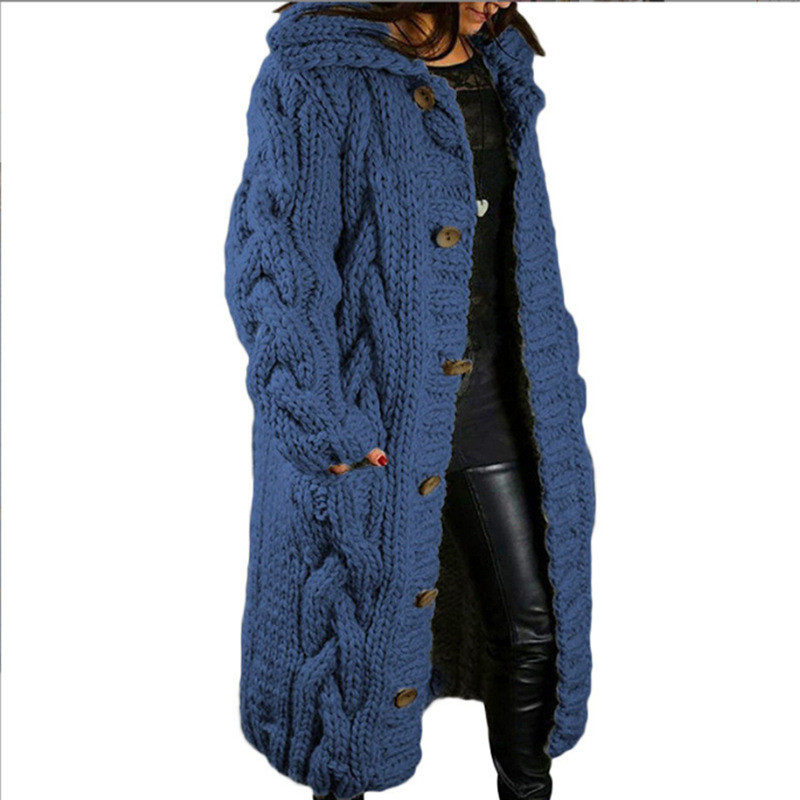 Women's Sweater Large Size Casual Loose Fashion Lapel Knitted Jacket Cardigans