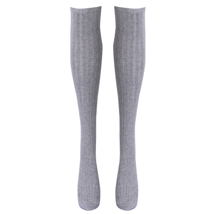 Women's Stockings Gaiters Striped Long Socks Thigh Winter High Stockings Warm Over Knee Socks Soft Wool Christmas Stockings
